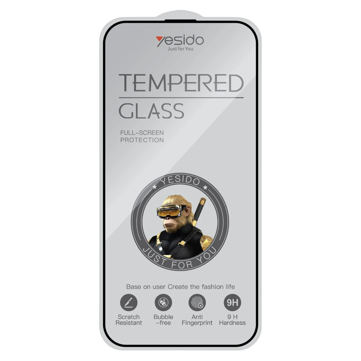 Yesido Apple iPhone 15 TG26 Ultra Clear HD Cam Ekran Koruyucu - Şeffaf