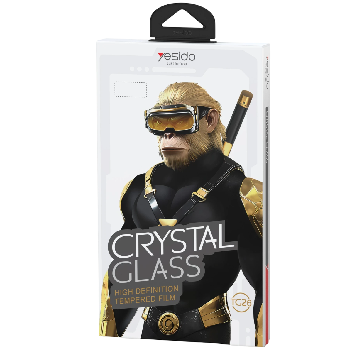 Yesido Apple iPhone 16 Pro TG26 Ultra Clear HD Cam Ekran Koruyucu - Şeffaf