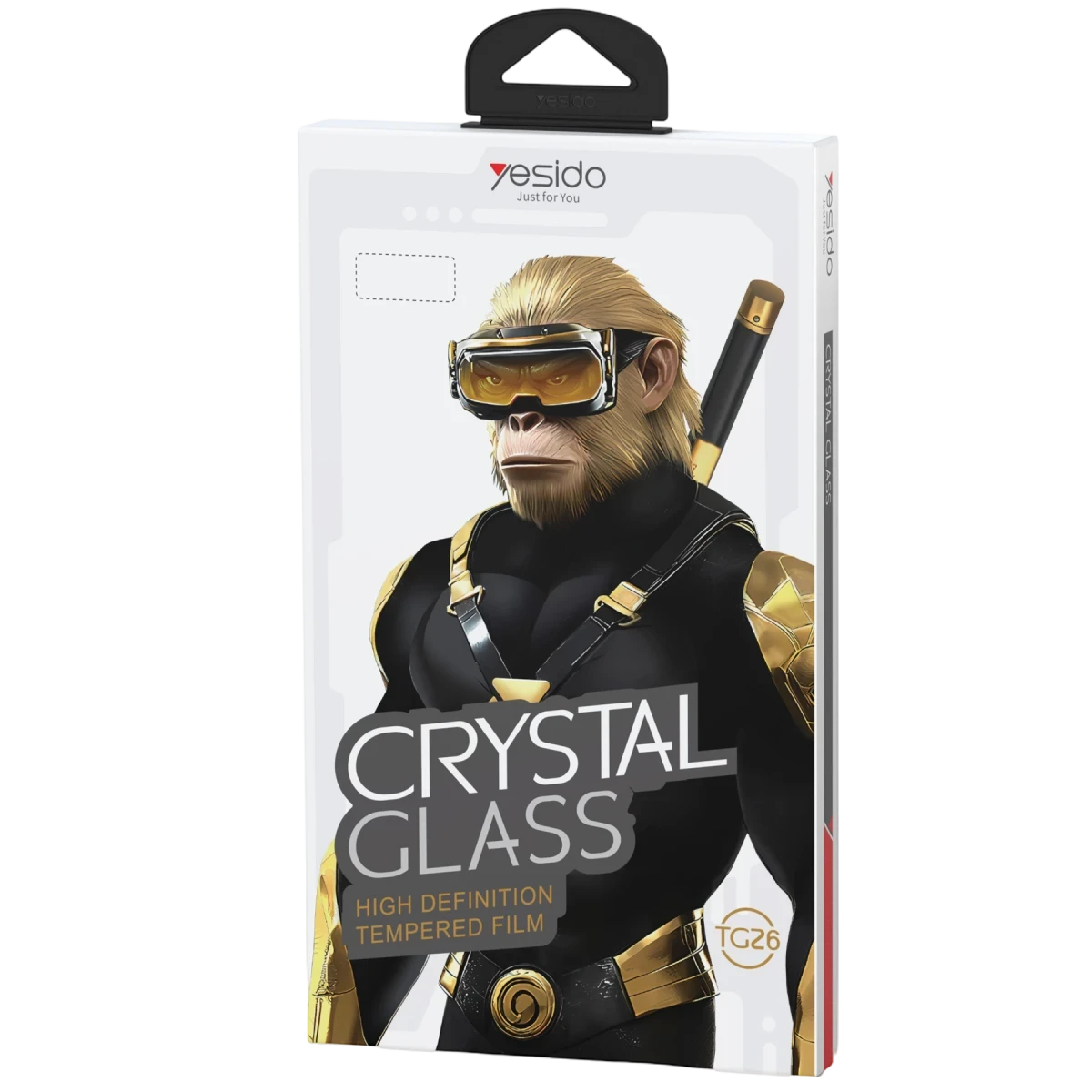 Yesido Apple iPhone 17 Air TG26 Ultra Clear HD Cam Ekran Koruyucu - Siyah