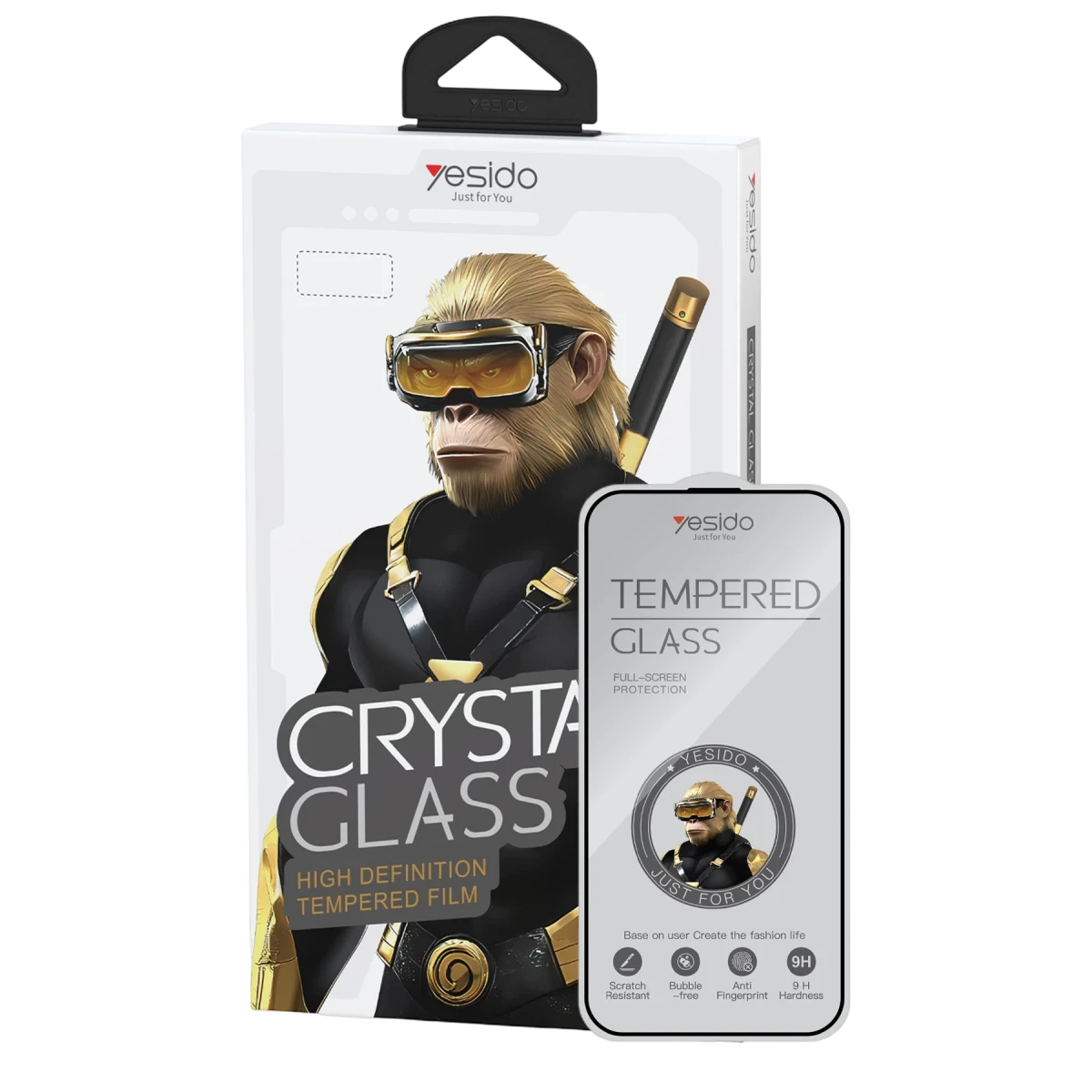 Yesido Apple iPhone 17 Air TG26 Ultra Clear HD Cam Ekran Koruyucu - Siyah