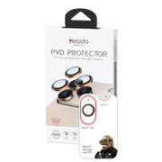 Yesido Apple iPhone 17 Air WB60 Metal Kamera Lens - Gold