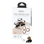 Yesido Apple iPhone 17 Pro Max WB60 Metal Kamera Lens - Turuncu