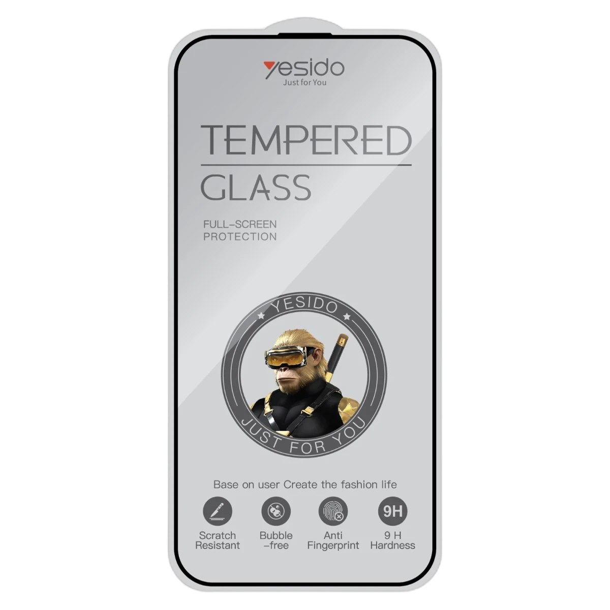 Yesido Apple iPhone 17 TG26 Ultra Clear HD Cam Ekran Koruyucu - Siyah