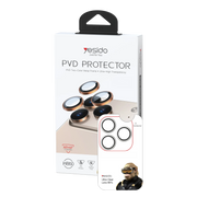 Yesido Apple iPhone 18 Pro Max WB60 Metal Kamera Lens - Gümüş