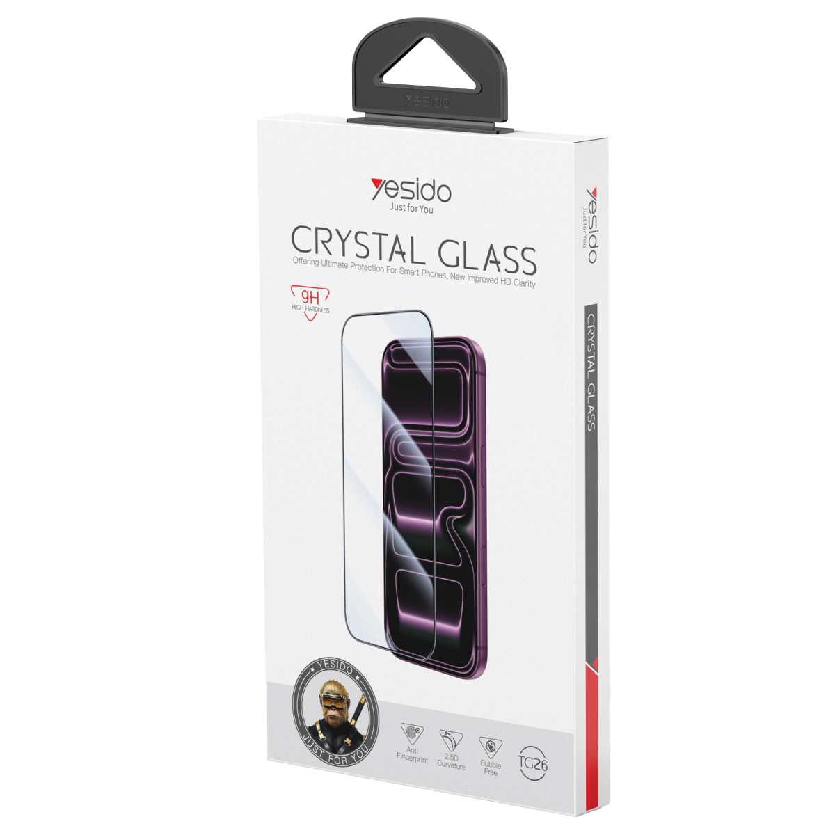 Yesido Apple iPhone 18 Pro/17 Pro TG26 Ultra Clear HD Cam Ekran Koruyucu