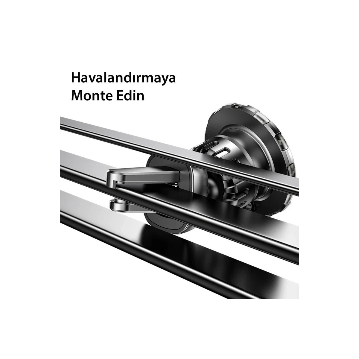 Yesido C160 360 Derece Ayarlanabilir Vantuzlu Manyetik Magsafe Araç Tutucu - Siyah