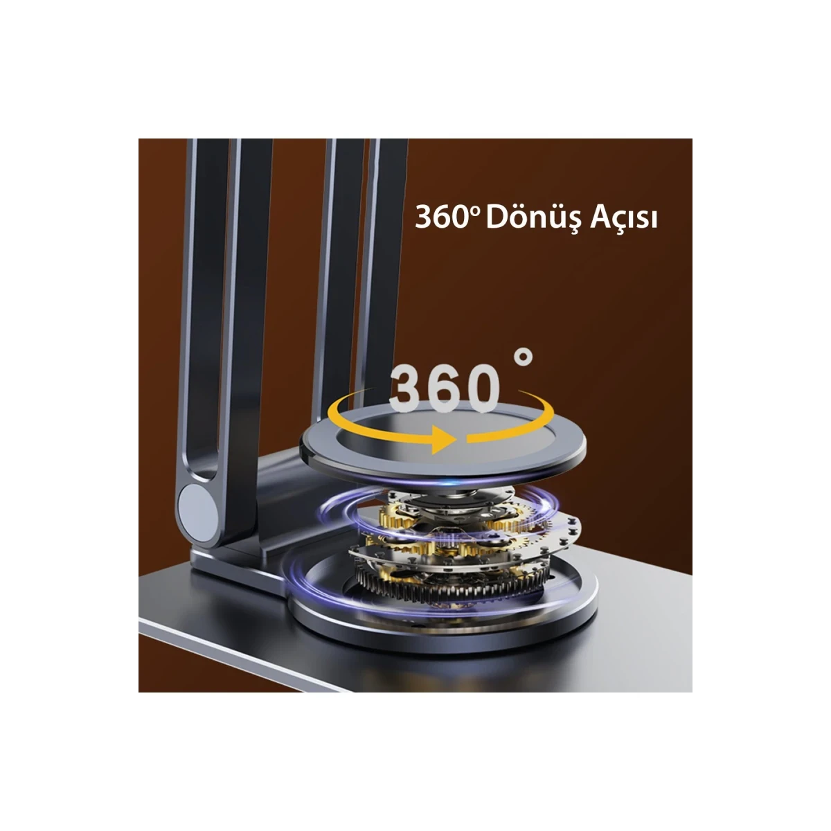 Yesido C184 Ayarlanabilir 360 Derece Masaüstü Telefon Standı - Siyah