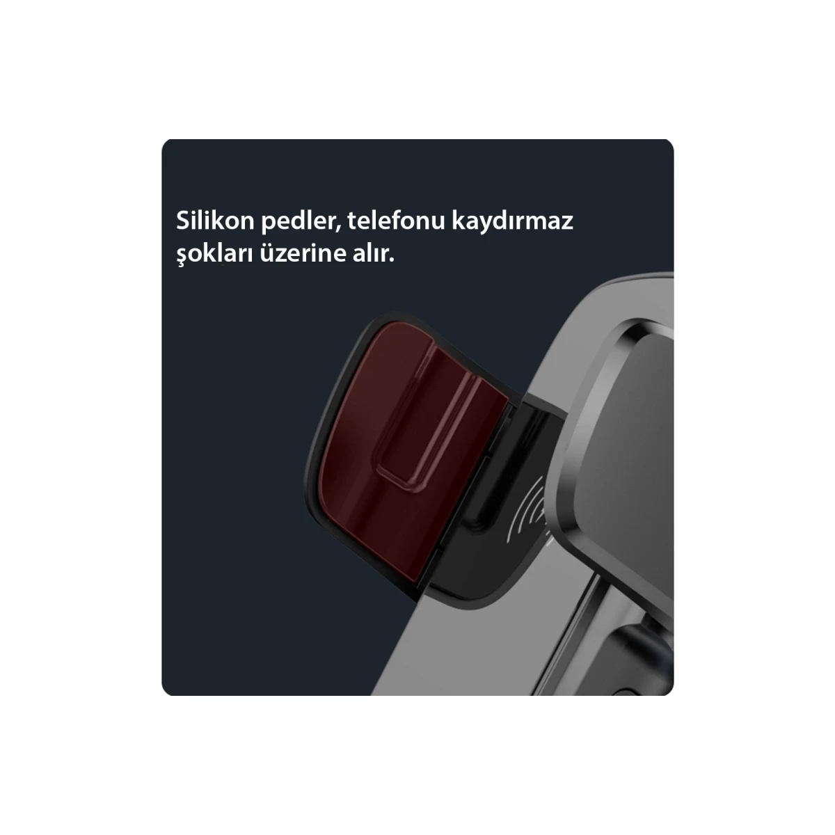 Yesido C186 Izgara Klipsli ve Vantuzlu 15W Kablosuz Şarjlı Araç Tutucu - Siyah