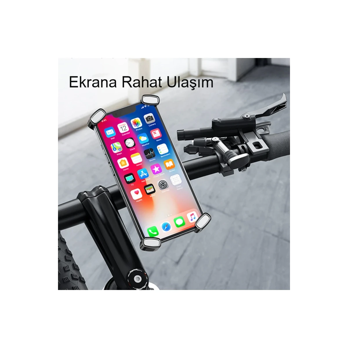 Yesido C191 Bisiklet İçin Ayarlanabilir Telefon Tutucu - Siyah