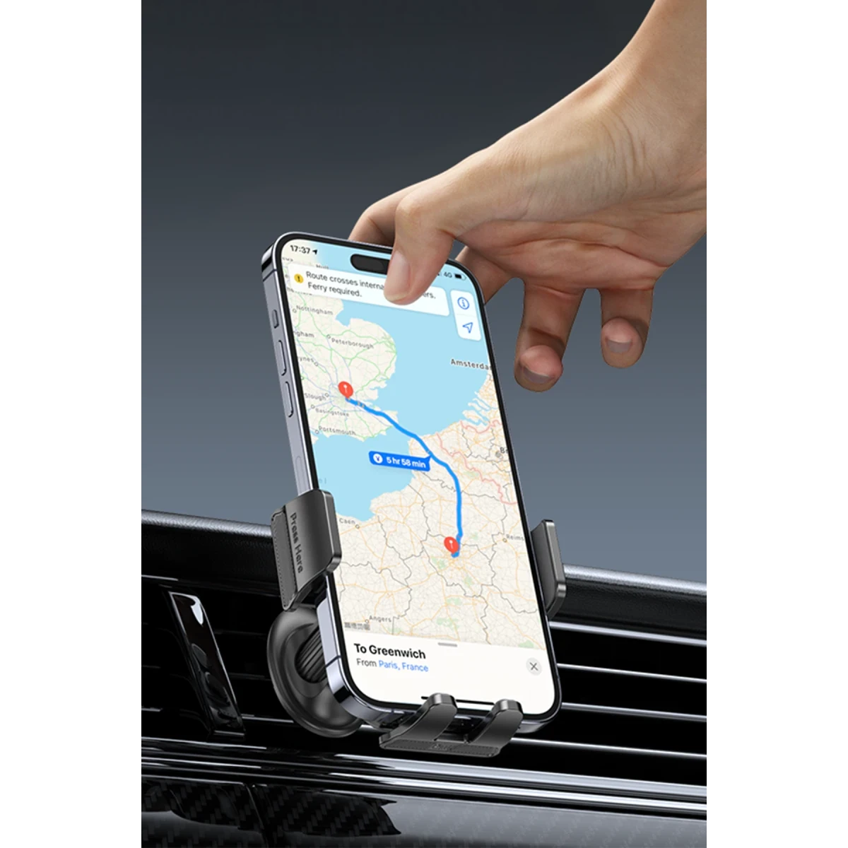 Yesido C251 Havalandırma Tipi Araç Tutucu - Siyah