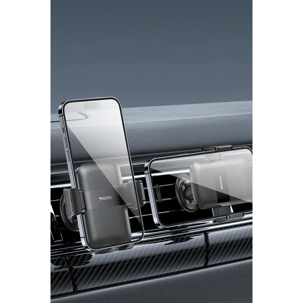 Yesido C251 Havalandırma Tipi Araç Tutucu - Siyah