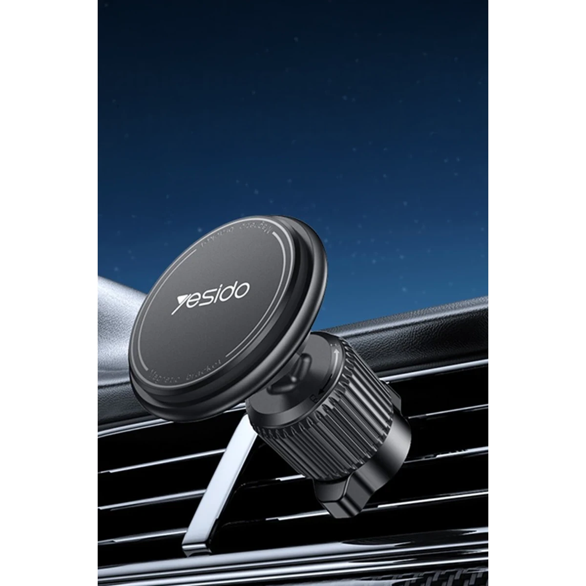 Yesido C252 Magsafe Uyumlu Havalandırma Tipi Manyetik Araç Tutucu - Siyah