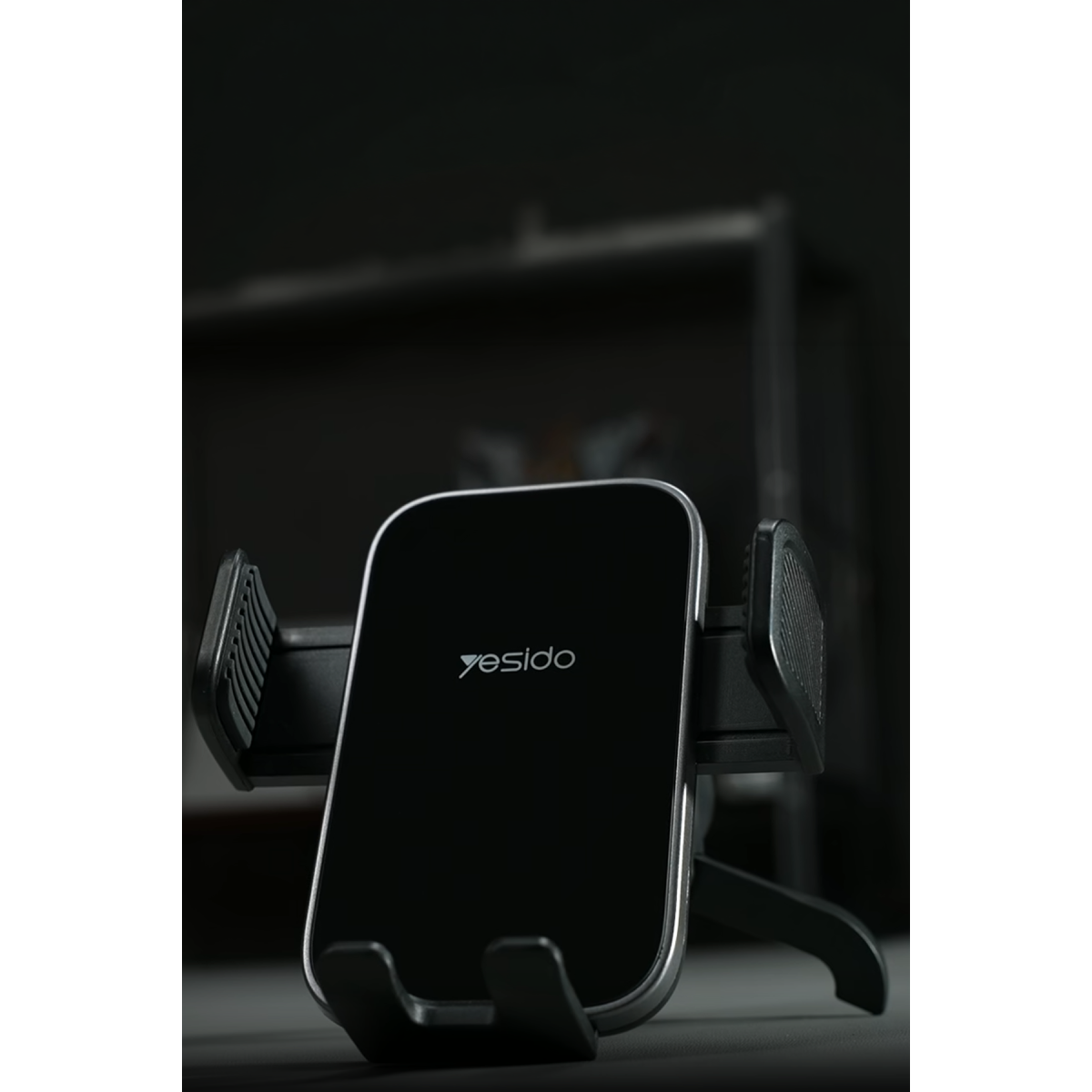 Yesido C256 Temperli Cam Panelli Havalandırma Tipi Araç Tutucu - Siyah