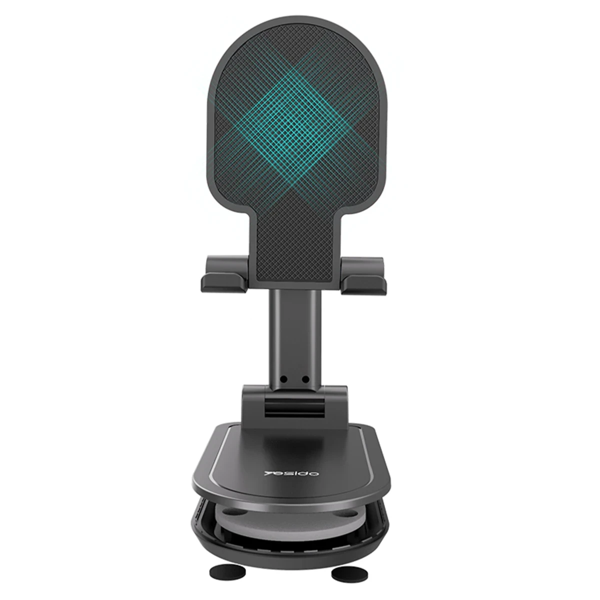 Yesido C85 Izgara Klipsli 360 Derece Ayarlanabilir 3.5 inç-6 inç Cihazla Uyumlu Telefon Tutucu - Siyah