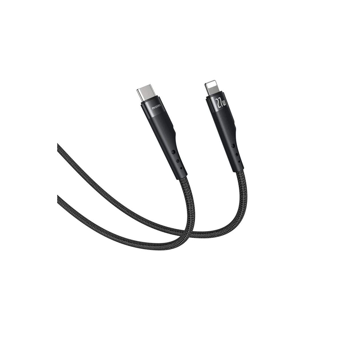 Yesido CA116 3M 60W Hasırlı Type-C to Type-C PD Hızlı Şarj Kablosu - Siyah