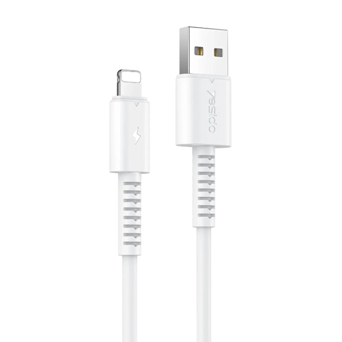 Yesido CA120 L 1M 18W USB to Lightning QC Hızlı Şarj Kablosu - Beyaz