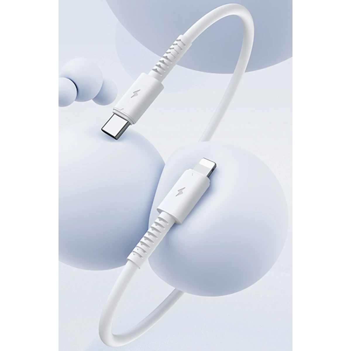 Yesido CA153 1M 20W Type-C to Lightning PD Hızlı Şarj Kablosu - Beyaz