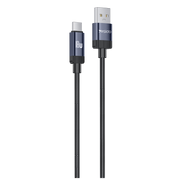 Yesido CA204C 18W Örgü USB-A to USB-C Data ve Şarj Kablosu - Siyah