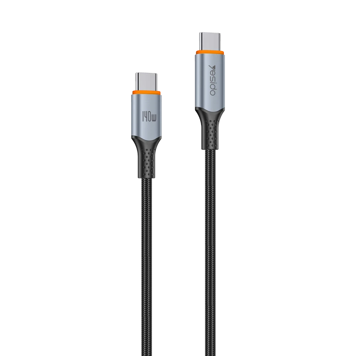 Yesido CA212 1M 140W Type-C to Type-C PPS Destekli Hızlı Şarj Kablosu - Siyah