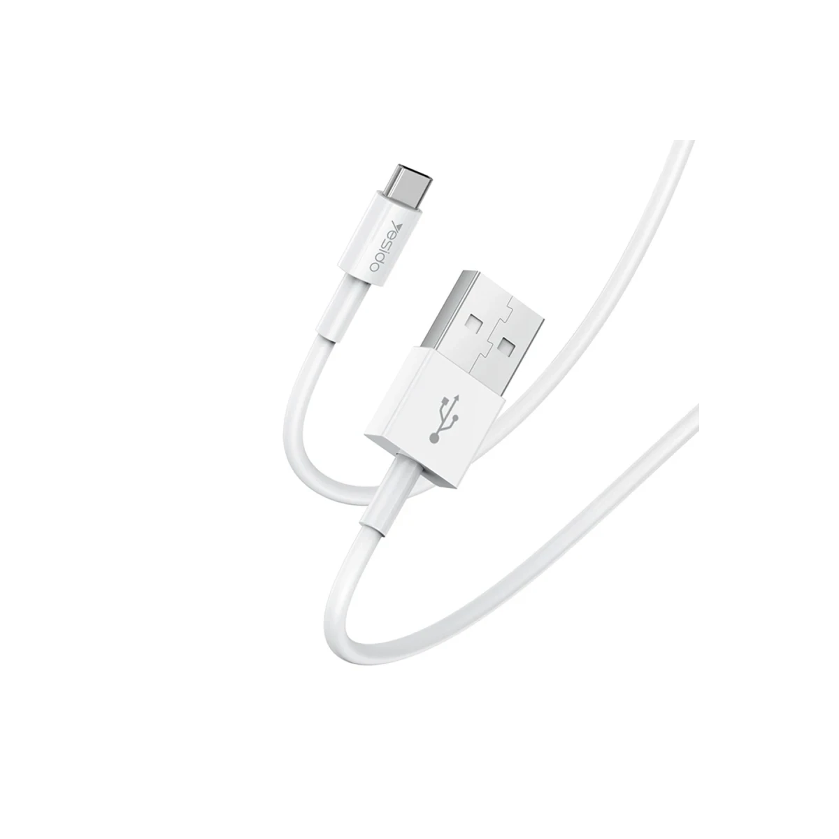 Yesido CA22 1.2M 2.4A Usb to Type-C Hızlı Şarj Kablosu - Beyaz