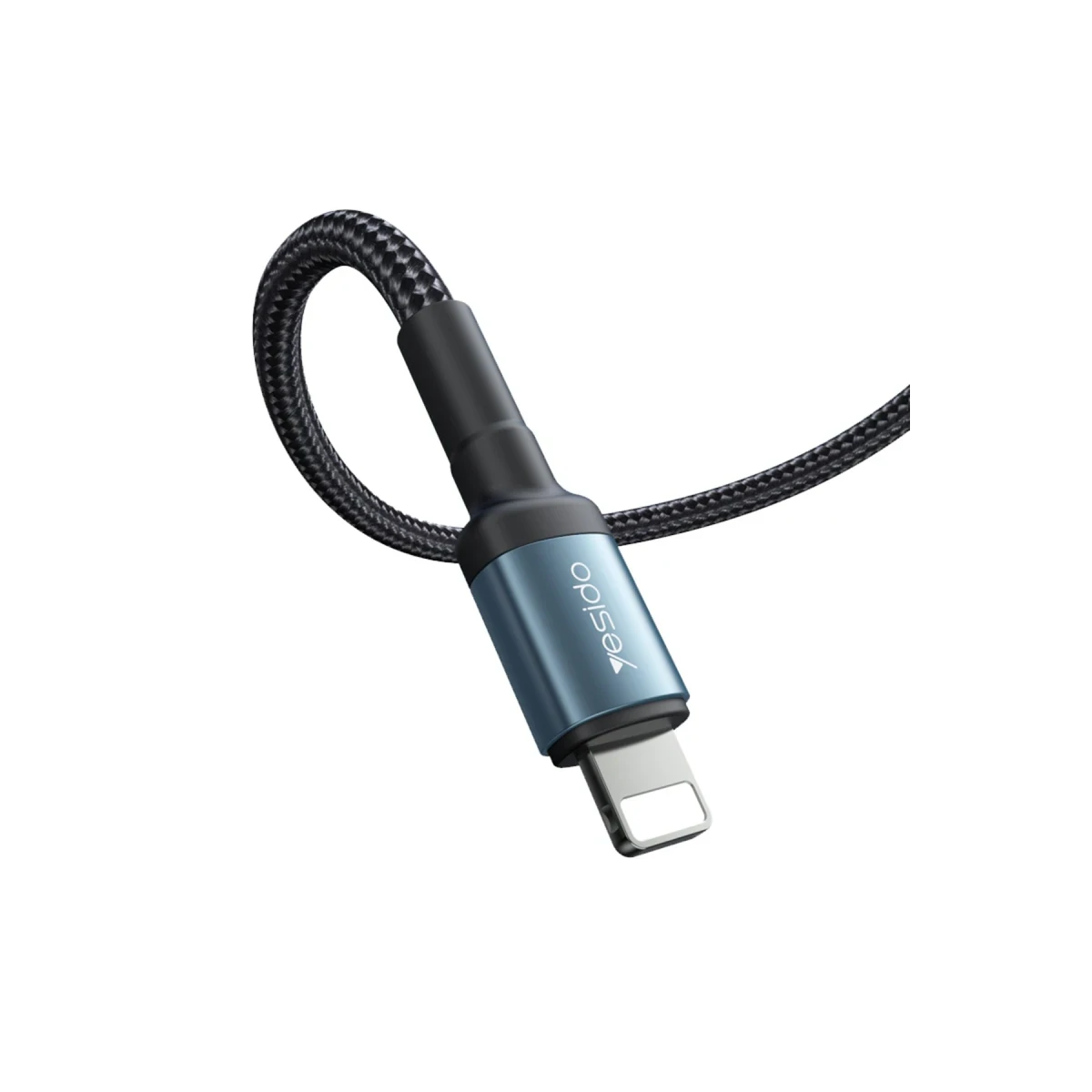 Yesido CA77 2M 20W Hasırlı Type-C to Lightning PD Hızlı Şarj Kablosu - Siyah