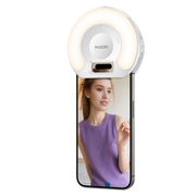 Yesido DH13 3 Renk Modlu Şarjlı Telefon Selfie Işığı - Beyaz