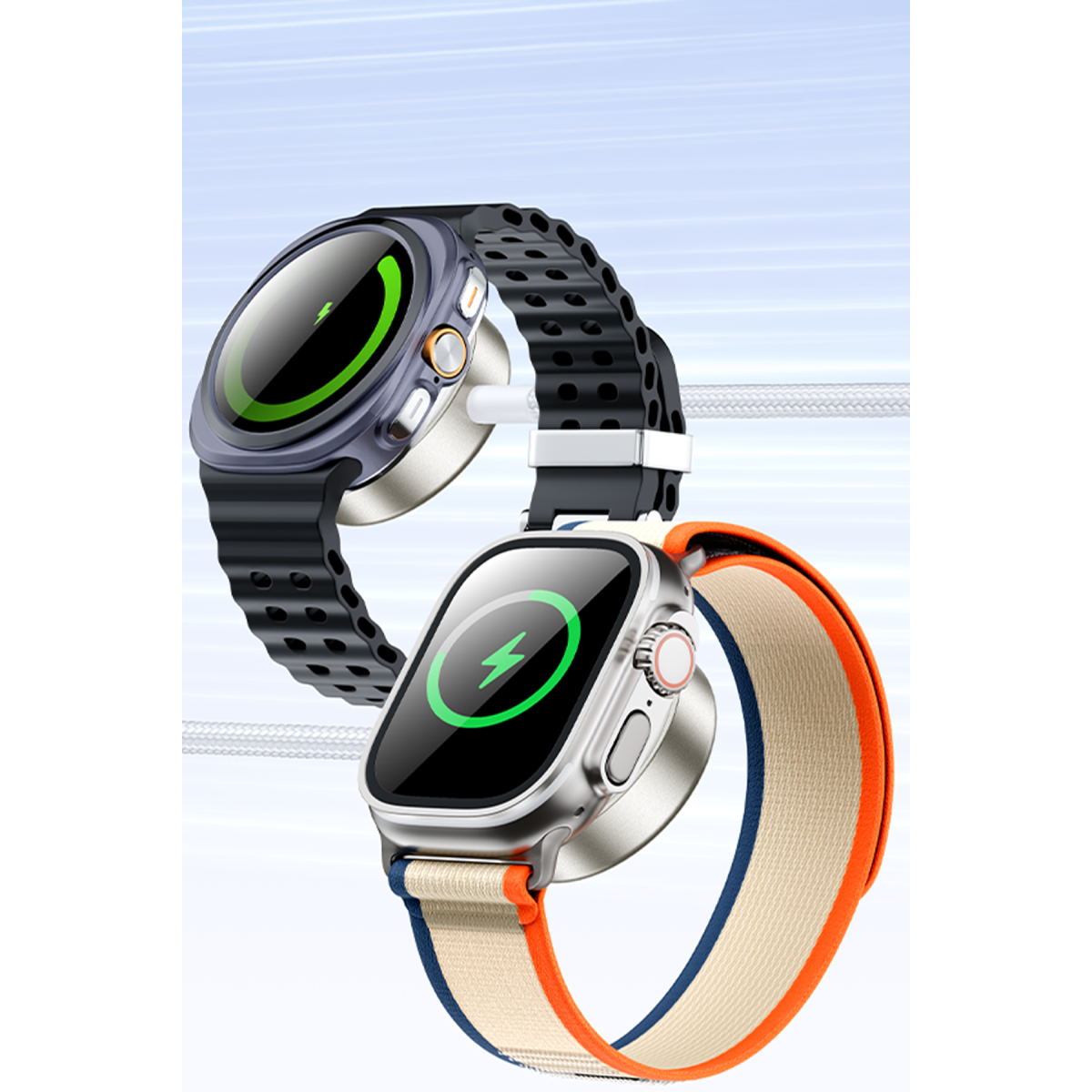 Yesido DS42 Apple Watch ve Samsung Watch Uyumlu 2.5W Manyetik Şarj Kablosu - Beyaz