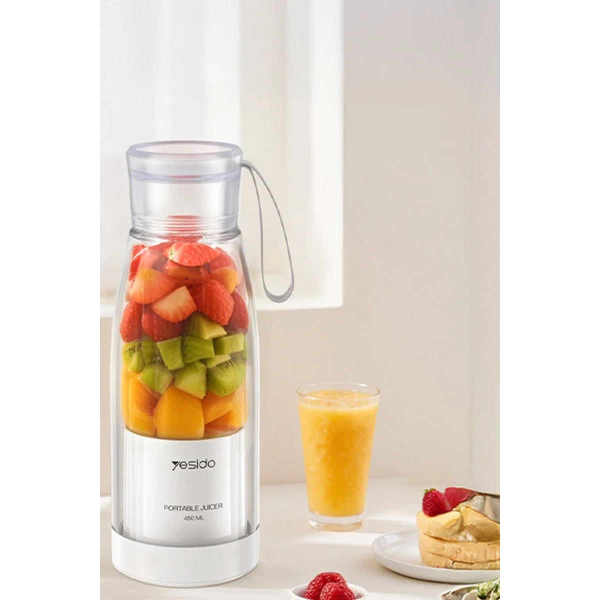 Yesido EC17 Şarjlı Taşınabilir Blender - Beyaz