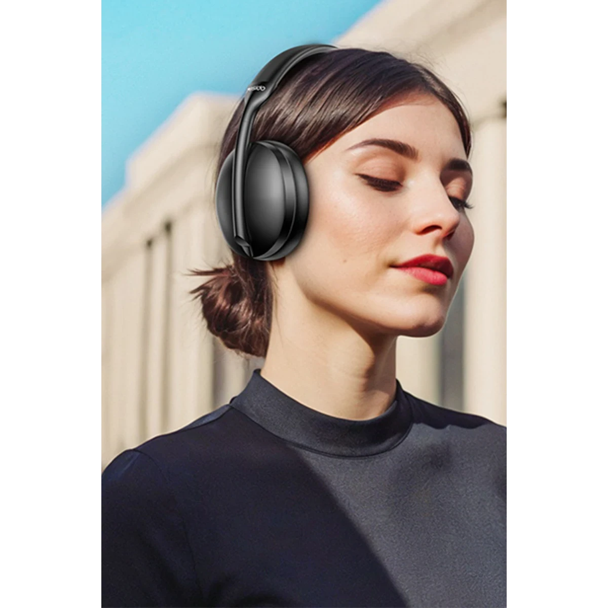Yesido EP08 BT 5.3 Aktif Gürültü Engelleyici Özellikli Kafaüstü Bluetooth Kulaklık - Siyah