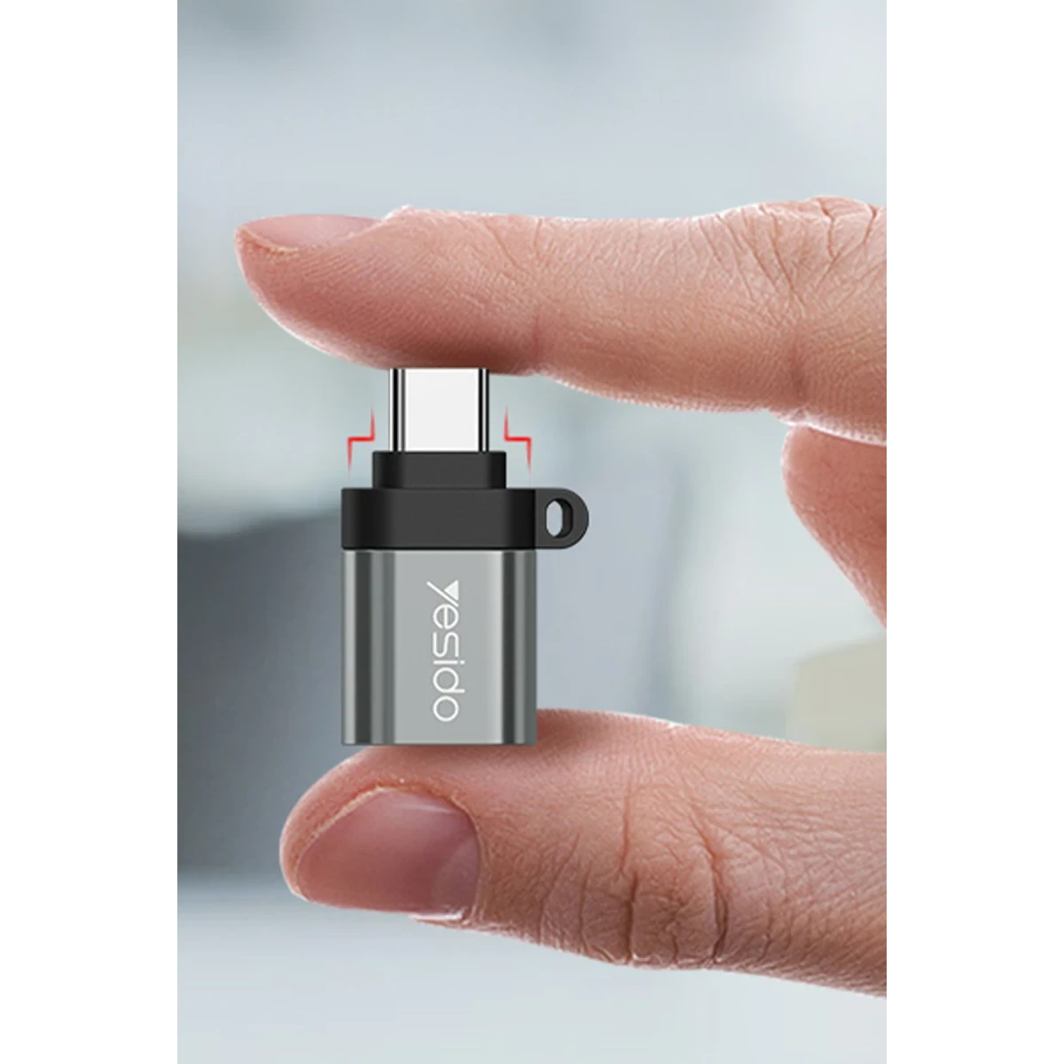 Yesido GS06 Type-C to USB 3.0 OTG Dönüştürücü - Siyah