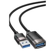 Yesido GS26 1.5M USB to Dişi USB 480 Mbps Data Aktarım Hızlı Dönüştürücü Kablo - Siyah