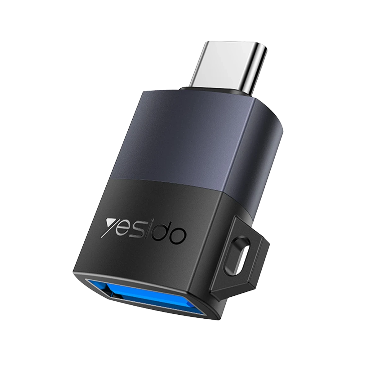 Yesido GS31 Type-C to USB 3.0 5 GB/S Data ve 18W Hızlı Şarj Destekli OTG Dönüştürücü - Siyah