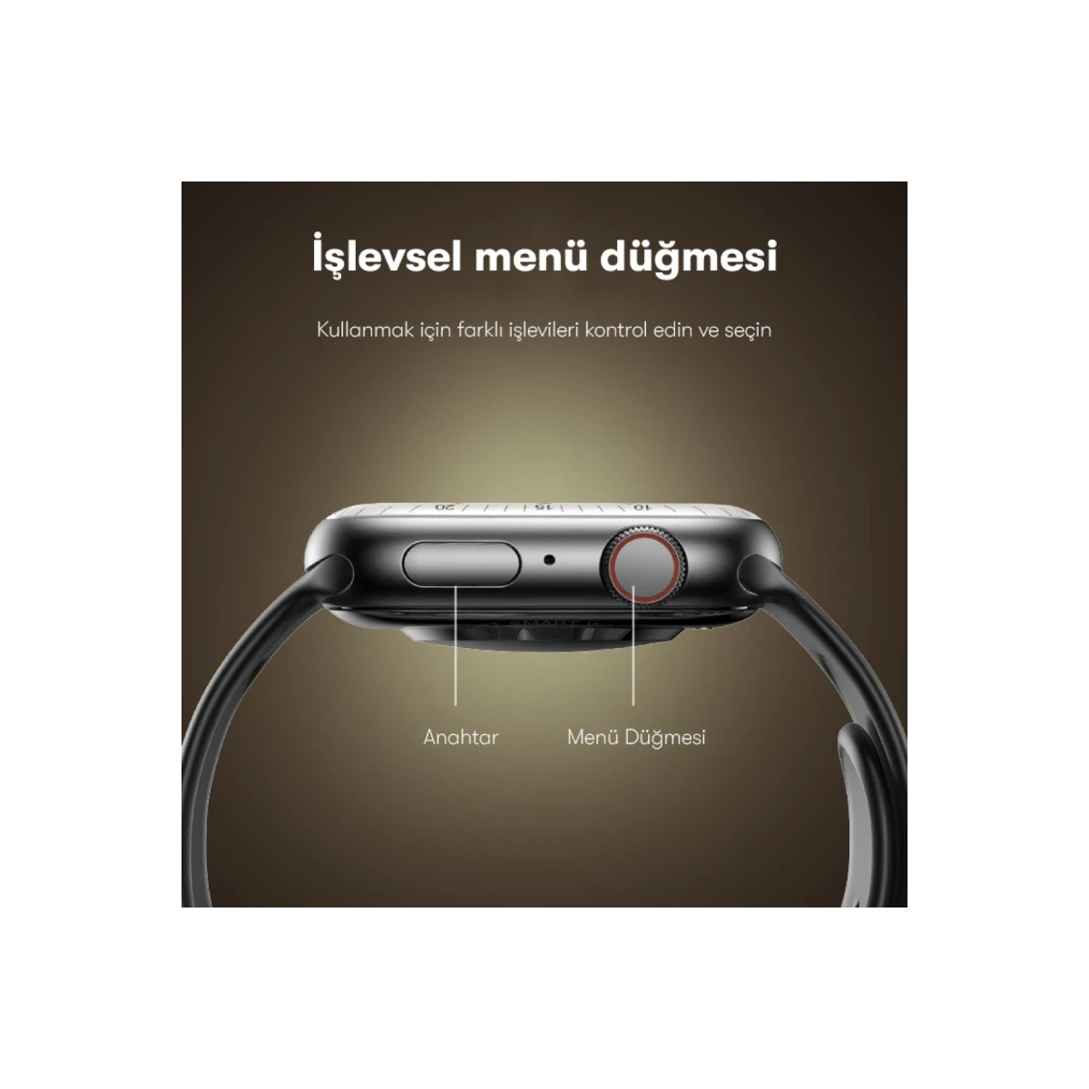 Yesido IO17 1.89 inç IP68 Su Geçirmez Konuşmalı Akıllı Saat - Siyah