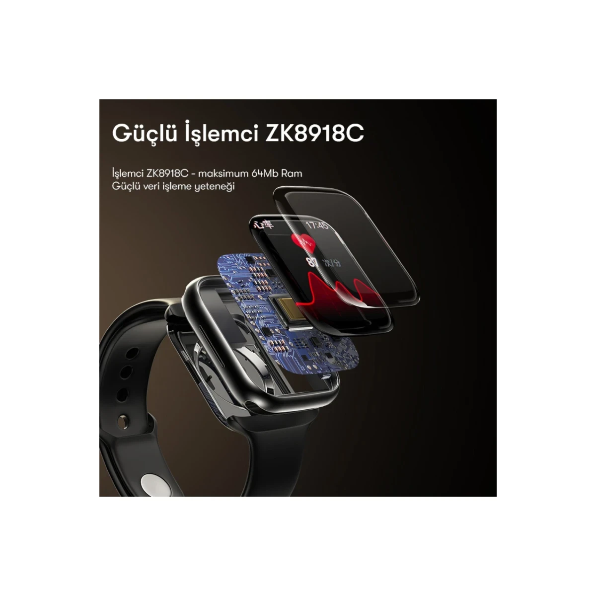 Yesido IO17 1.89 inç IP68 Su Geçirmez Konuşmalı Akıllı Saat - Siyah