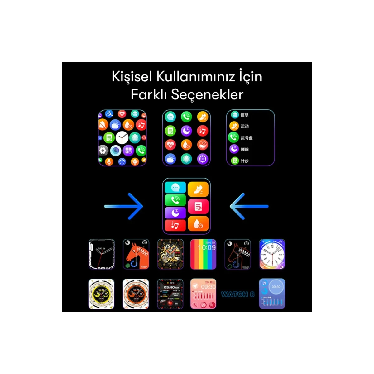 Yesido IO18 1.89 inç IP68 Su Geçirmez Konuşmalı Akıllı Saat - Siyah