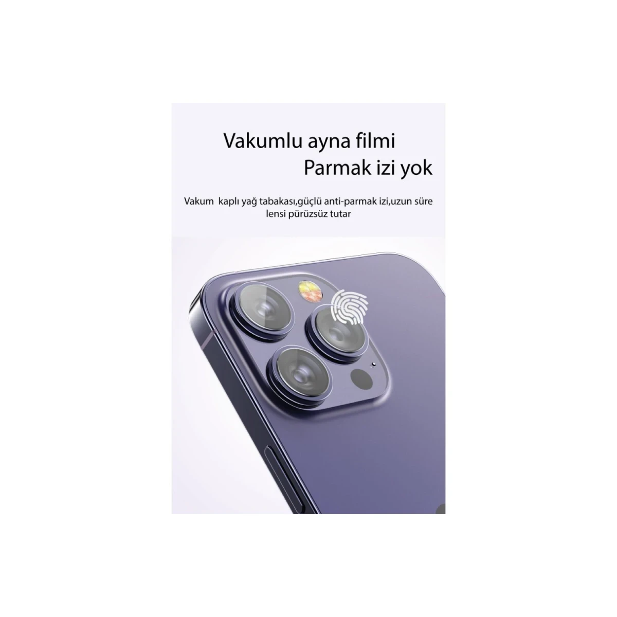 Yesido Apple iPhone 13 WB27 Metal Kamera Lens - Lacivert