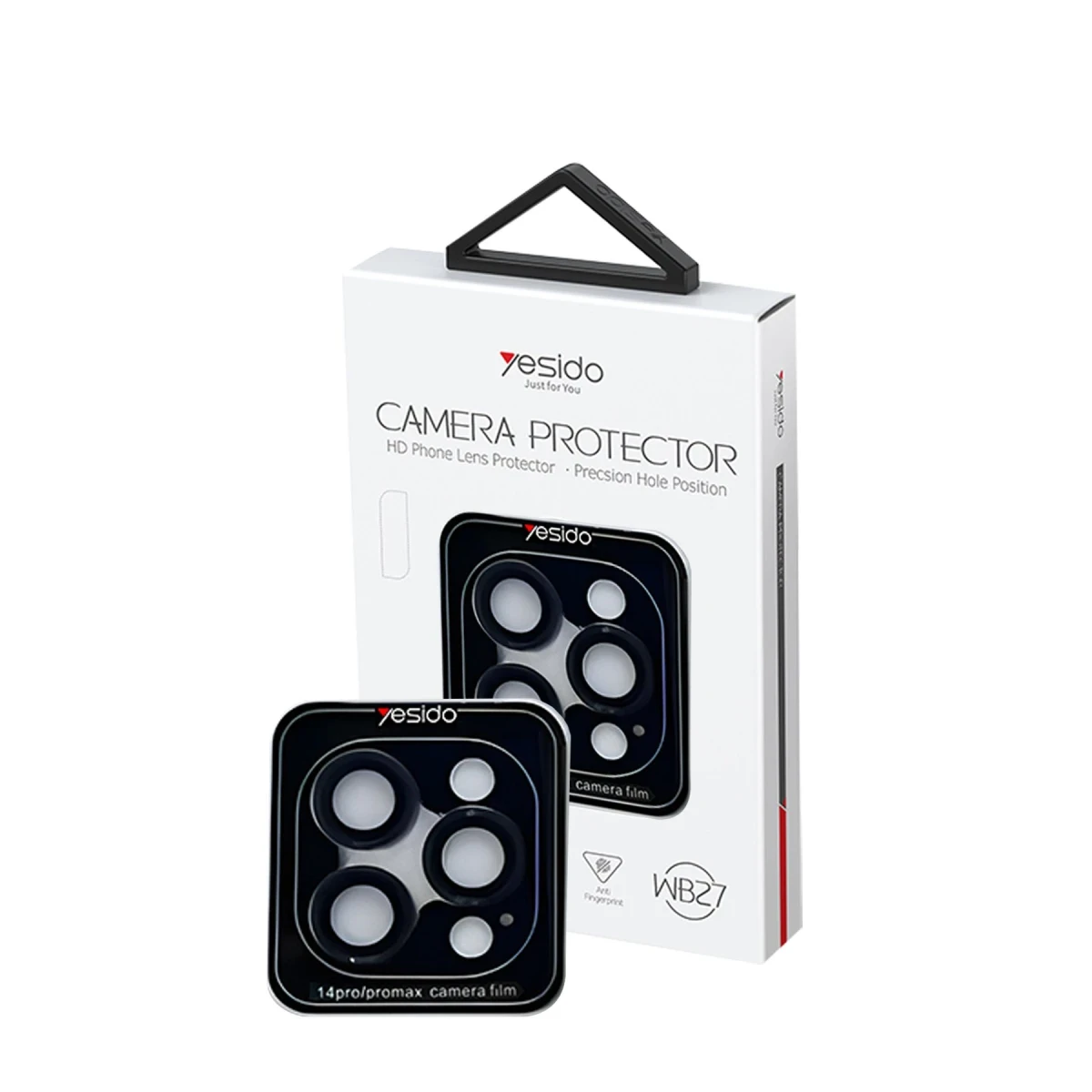 Yesido iPhone 14 Pro Max WB27 Metal Kamera Lens - Siyah