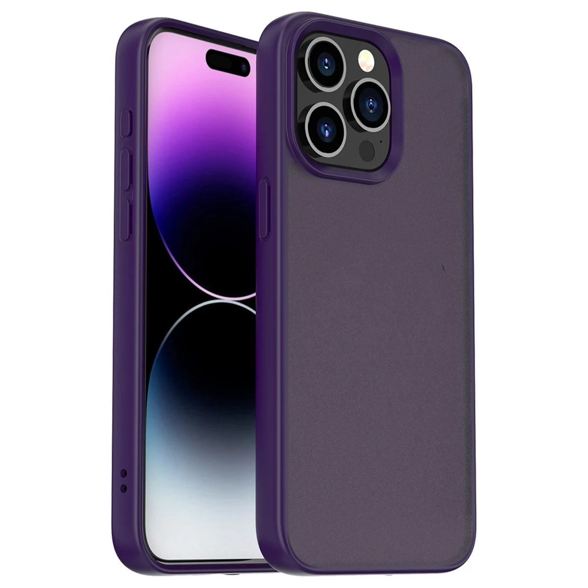Yesido Apple iPhone 14 Pro PC05 Tower Kapak - Derin Mor
