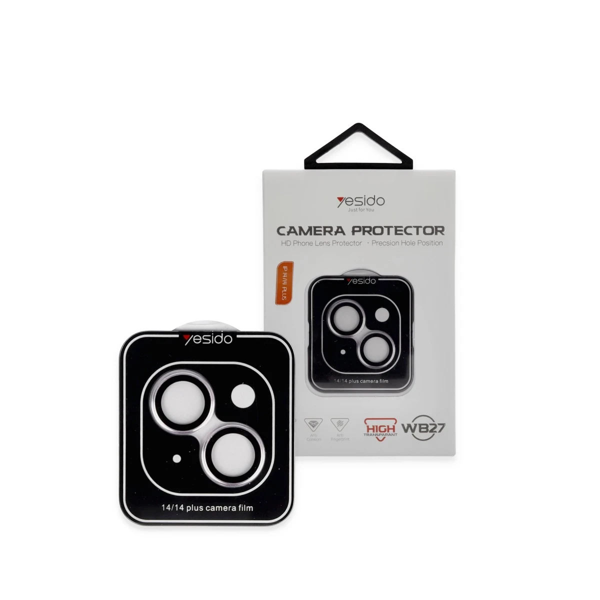 Yesido iPhone 14 WB27 Metal Kamera Lens - Lila