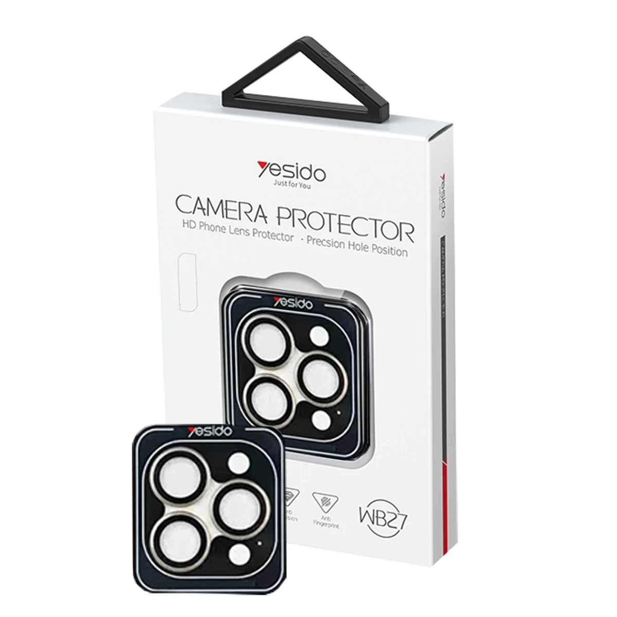 Yesido iPhone 15 Pro Max WB27 Metal Kamera Lens - Natural Grey