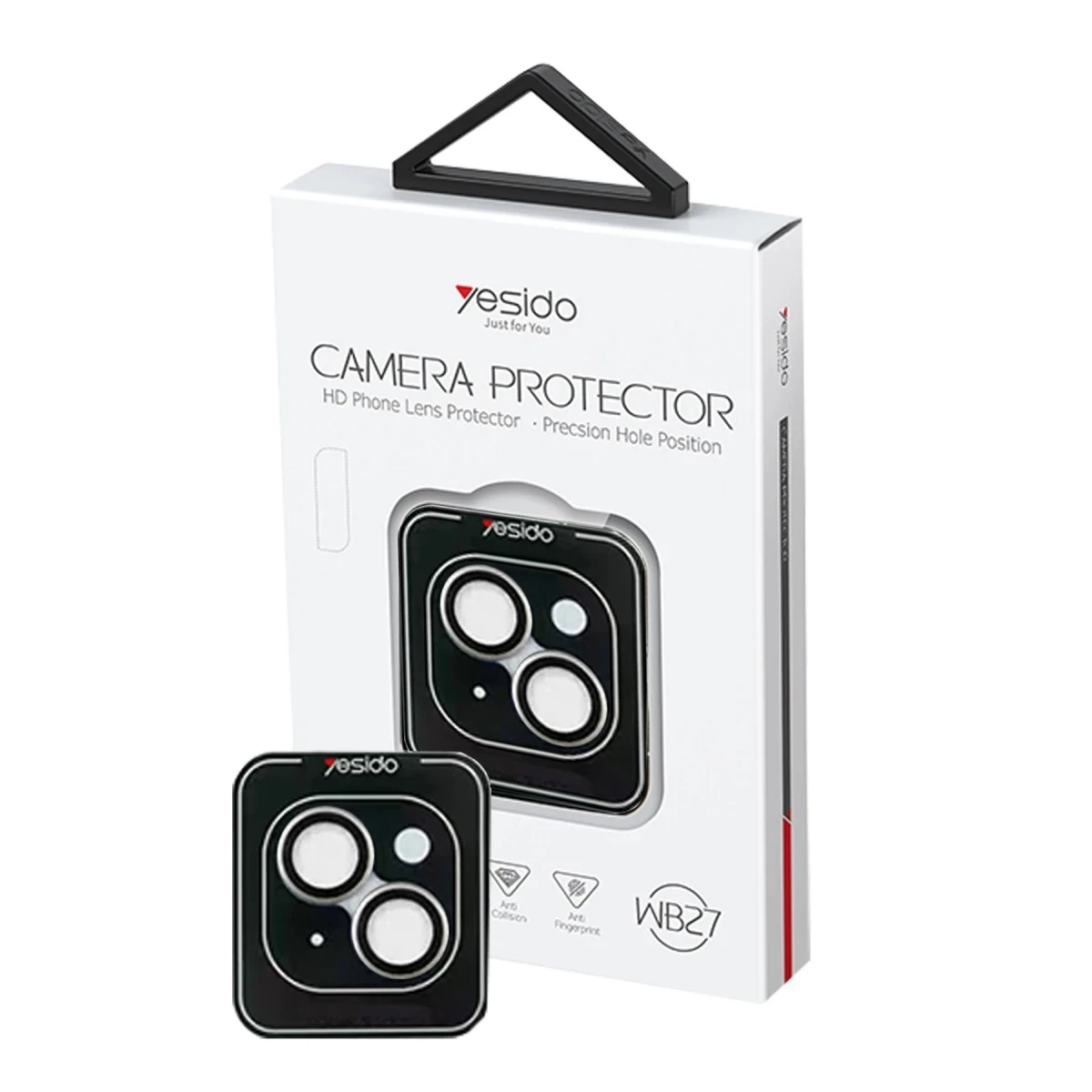 Yesido Apple iPhone 15 WB27 Metal Kamera Lens - Natural Grey