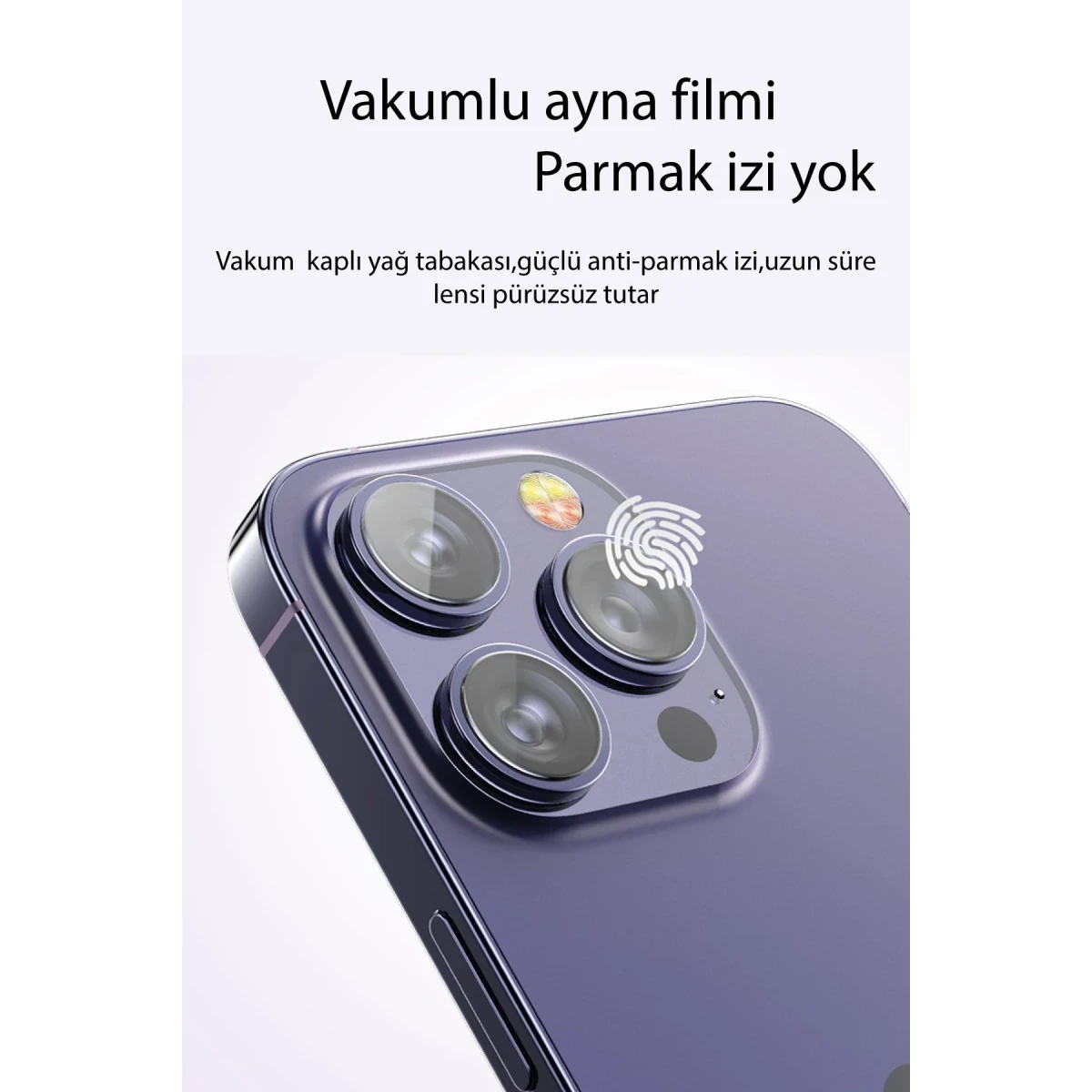 Yesido Apple iPhone 15 WB27 Metal Kamera Lens - Natural Grey