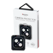 Yesido iPhone 15 WB27 Metal Kamera Lens - Siyah