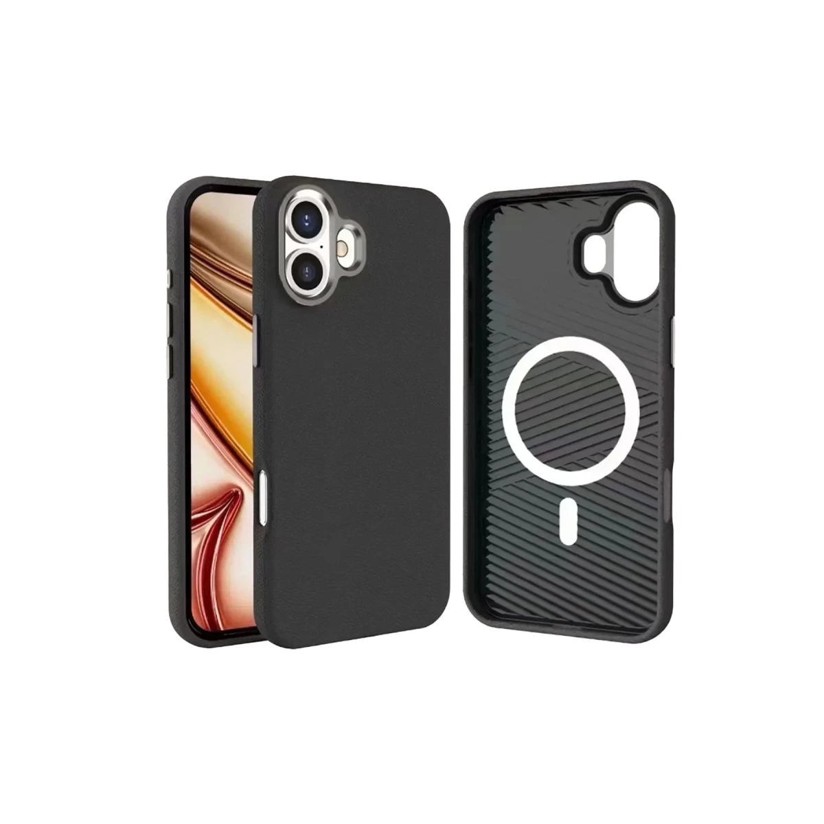Yesido iPhone 16 Plus PC09 Elegance Deri Magsafe Kapak - Siyah