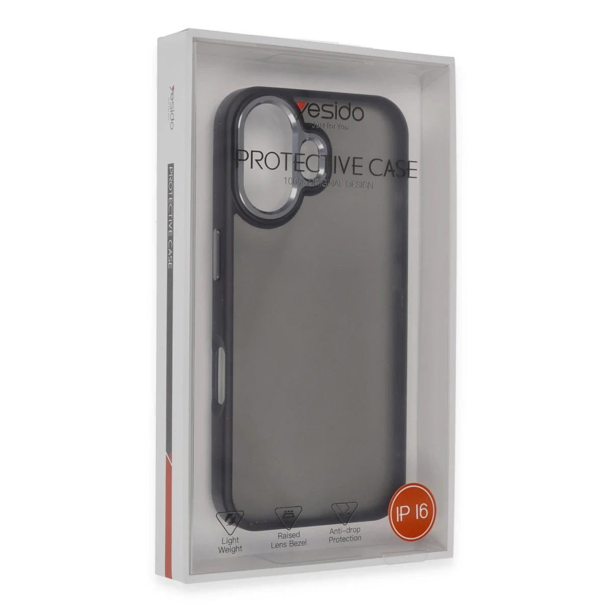 Yesido Apple iPhone 16 Plus PC14 Sorti Kapak - Şeffaf