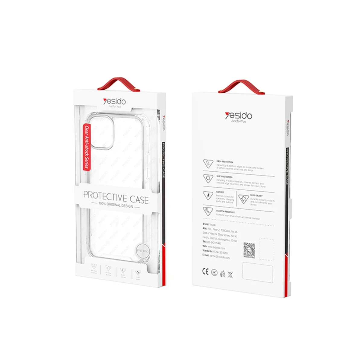 Yesido Apple iPhone 16 Pro Max PC01 Clear Anti-Shock Kapak - Şeffaf