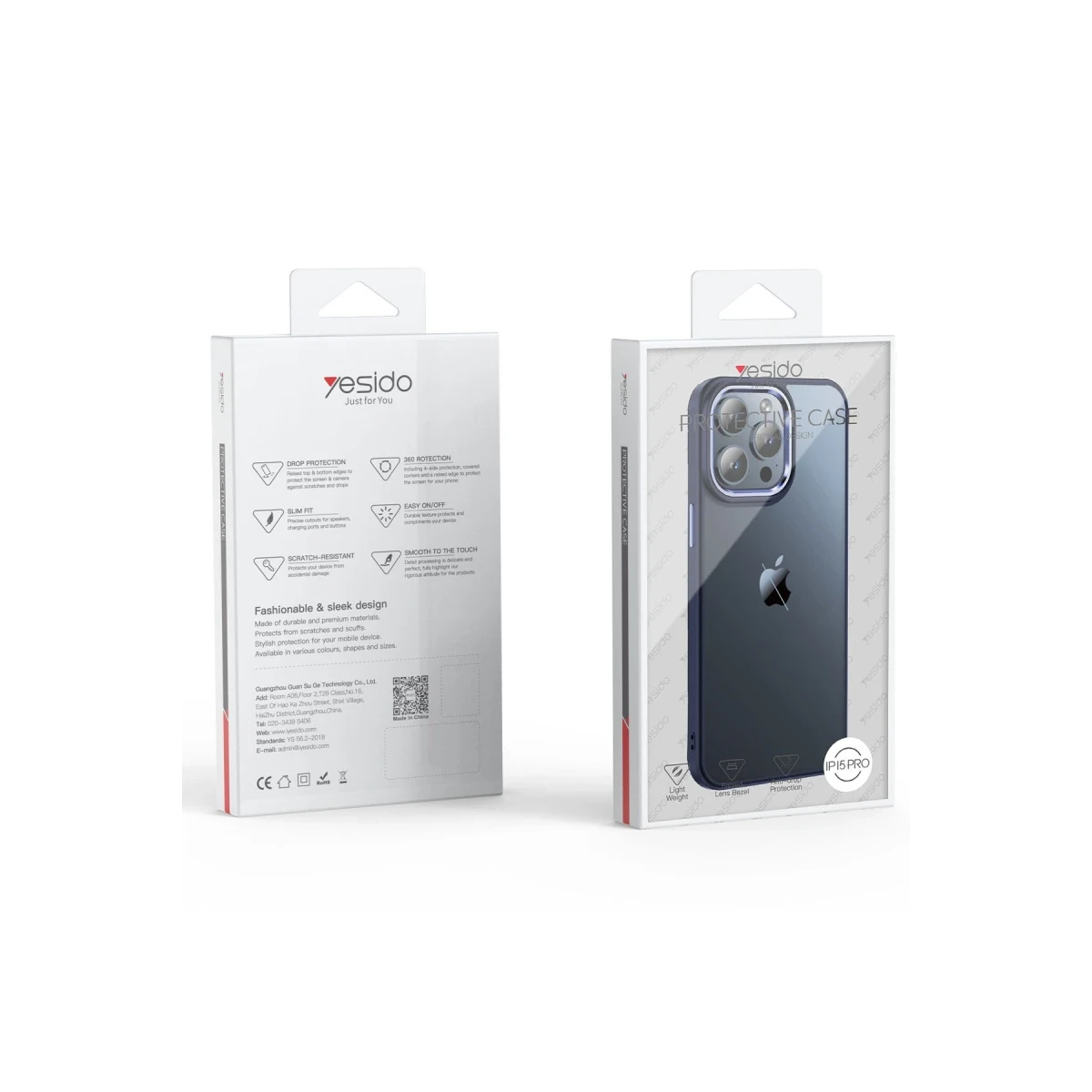 Yesido Apple iPhone 16 Pro Max PC14 Sorti Kapak - Şeffaf