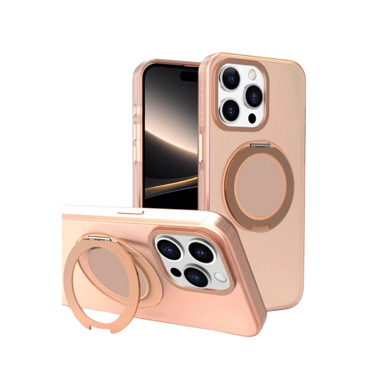 Yesido iPhone 16 Pro Max PC17 Roza Magsafe Standlı Kapak - Desert