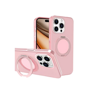 Yesido Apple iPhone 16 Pro Max PC17 Roza Magsafe Standlı Kapak - Pembe