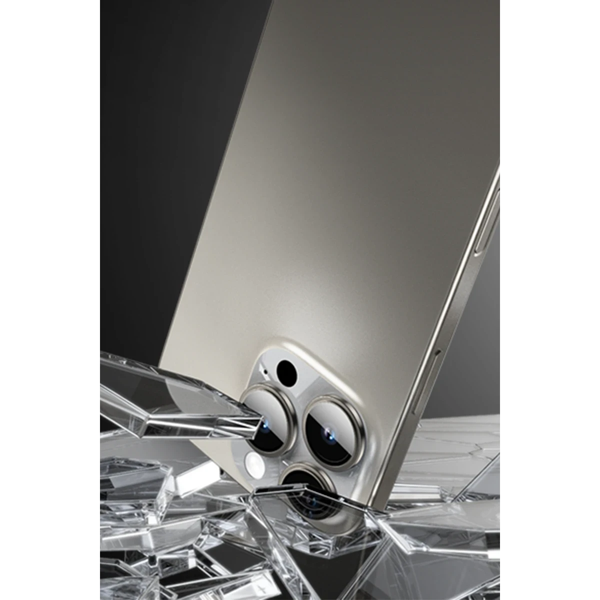 Yesido iPhone 16 Pro Max WB52 Metal Kamera Lens - Natural Grey